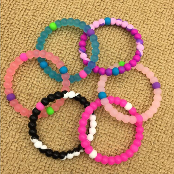 Kids silicone balance bracelet S/M/L/XL 53 colors wholesale silicone bands with tag for children and adult