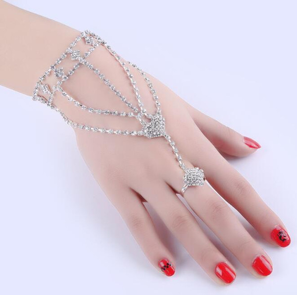 Bracelet Ring One Piece Tassel Rhinestone Fairy Fairy Tale Dreamy Gentle Elegant Alternative Personality Fashion Influx Butterfly Butterfly