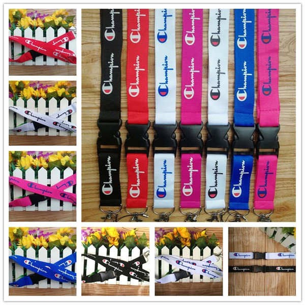 Champion Letter Mobile Phone Lanyard Strap Fashion Tide Sports Cell Phone Lanyard Camera ID Card Neck Key Chains Straps Promotion A41605