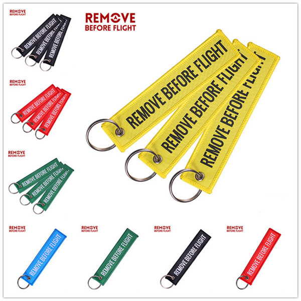 Remove Before Flight Luggage Tag Keychain Air Pendant Tube Label Nice Canvas Specile Souvenir Keychains Metal Circle Luggage hot E22101