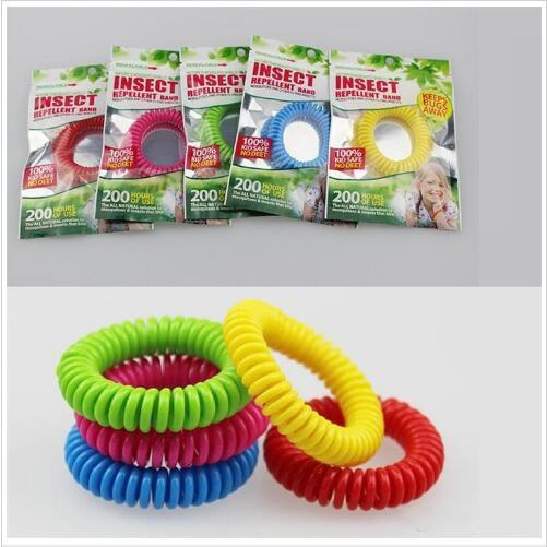 Mosquito Repellent Bracelets Hand Wrist Band Anti-mosquito Bracelet Telephone Ring Chain Pest Control Bracelet Bands Ankle Hair Bands B4979