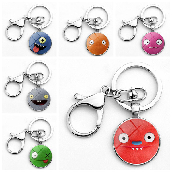 6 styles Uglydolls Keychain cartoon Key Ring Christmas Gifts for baby Charms Bag pendant Party Favor C6498