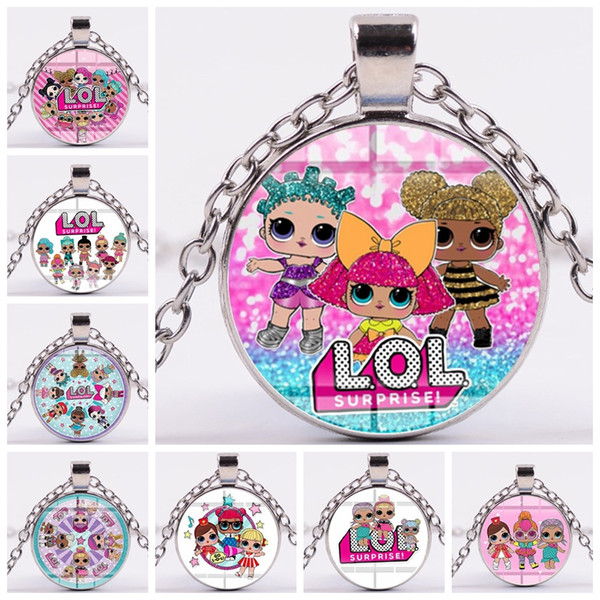 cartoon doll Cute Kawaii girl gift Necklace keyring bookmark kid cufflink earring bracelet zx002