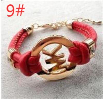 New fashion accessories handmade retro PU leather bracelet men 's ladies fashion bracelet men and women jewelry 6pcs/