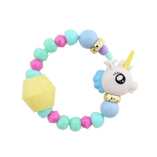 hot sale Cute Girl's Gifts Children Magic variable bracelet Jewelry Mix Color Beads Flower Bracelet