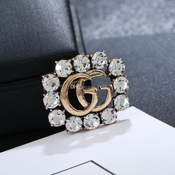 luxury women's clothing accessories crystal brooch lovely fine alloy set diamond corsage toy