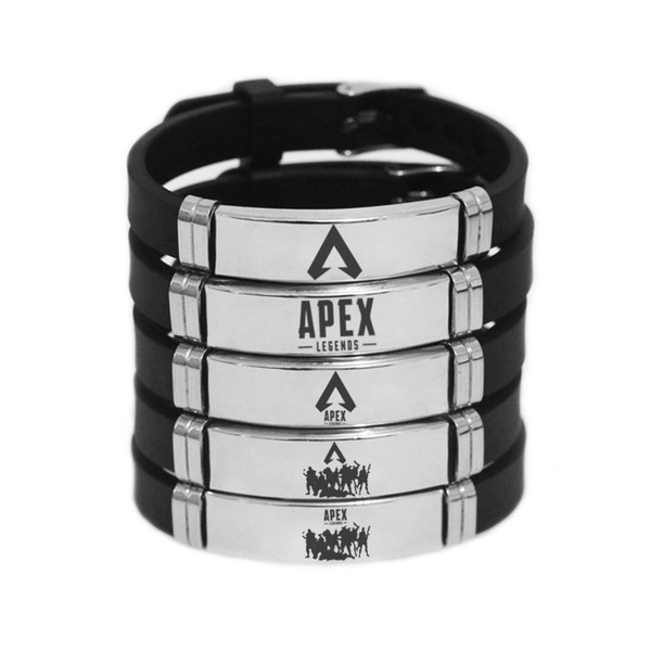 Apex Legends Stainless Steel Bracelet 5 Styles Silicone Wristband Adjustable Hot Game Fans Souvenir Bracelets Gifts kids jewelry SS59