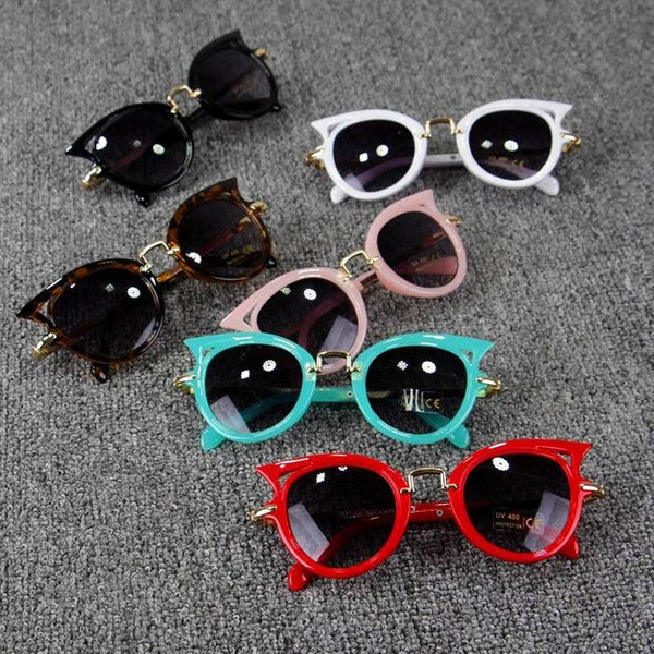 Kids Sunglasses Girls Cat Eye Children Glasses Boys UV400 Lens Baby Sun glasses Cute Eyewear Shades Goggles