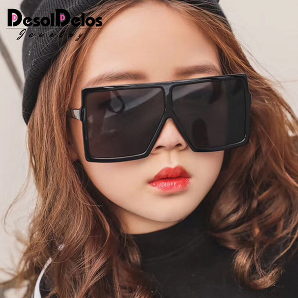 Oversize Square Kids Sunglasses Girls Baby Boys Festival Punk Sunglasses UV400 Glasses Children Oculos De Sol Masculino