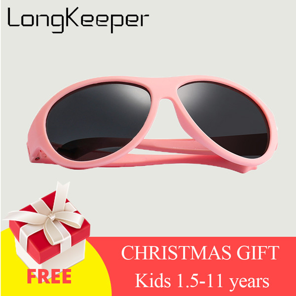 Kids Sunglasses Brand Baby Girls Sunglass Polarized Children Sun Glasses Flexible Safety Frame UV400 Birthday Christmas