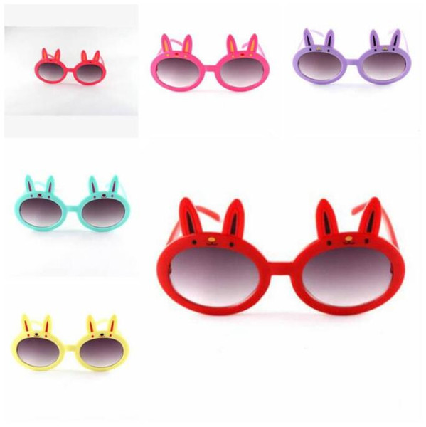 Kids Sunglasses Easter Rabbit Ears Children Sun Glasses Boy Cute Outdoor UV Protection Eyeglasses Girl Colorful Beach Sunglasses Unisex D7