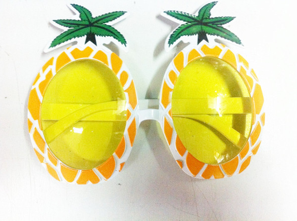 Cool Boys Girls Pineapple party decorative glasses fashion Anti UV Kids Sun glasses Plastic Frame children glasses Free Shipping C1069