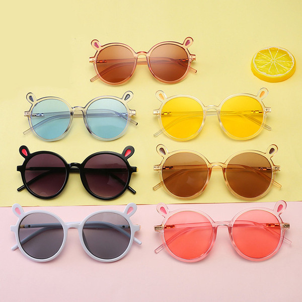 2019 Lovely Rabbit Ear Sunglasses Kids Hot Cute Children Sun Glasses Animals Child Eywear Best Gifts for Boys Girls