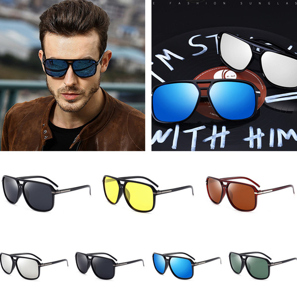 Fashion Men Polarized Sunglasses Pilot Classic Summer UV Protection Mirror Sunglasses Outdoor Vintage Retro Eyewear Glasses Gifts E22205