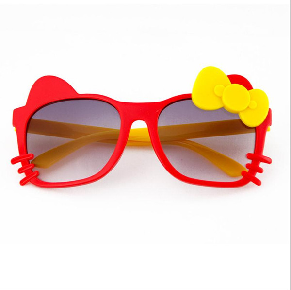 Kids Girl Sunglasses Bow Cat Kid Sun Glasses UV Protection Girls Eyeglasses Children Beach Eyewear Kids Fashion Accessories 6 Colors