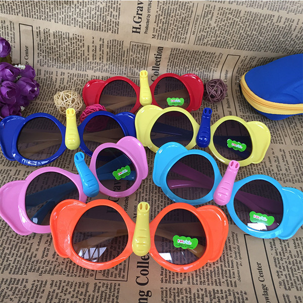 2019 8 style Kids Boys Girls Colorful Sunglasses Little Elephant Style UV400 Protection Cute Shades Eyewear Sunglasses