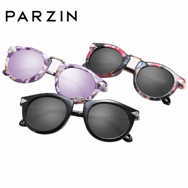 PARZIN Brand Quality Sunglasses Children Girls Round Real Polarized Sunglasses Boys Glasses Anti-UV400 Summer Eyewear D2005