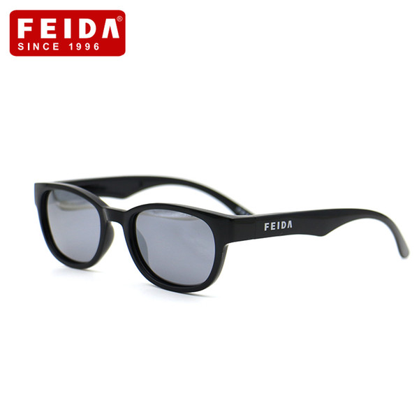 FEIDA Brand Girls Boys Sunglasses TR90 Frame Polarized Eyewear Against UV400 UVA/UVB Vintage girls sunglasses designer glasses