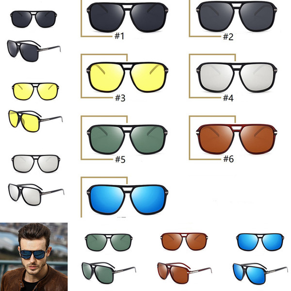 Fashion Men Polarized Sunglasses Pilot Classic Summer UV Protection Mirror Sunglasses Multicolor Outdoor Vintage Retro Glasses E22205