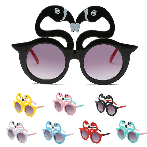 TTLIFE Cute Swan Shape Kids Sunglasses Polarized Child Baby Safety Coating Sun Glasses Girl Eyewear Shades Infant Uv400 Gafas