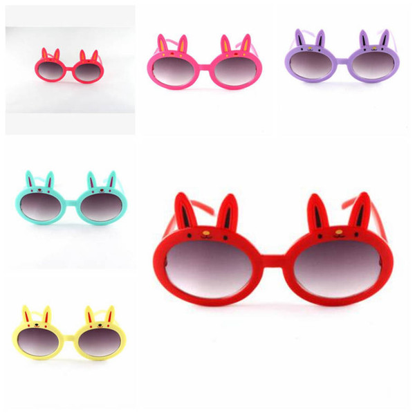 Kids Sunglasses Easter Rabbit Ears Children Sun Glasses Boy Cute Outdoor UV Protection Eyeglasses Girl Colorful Beach Sunglasses Unisex ZYQ7