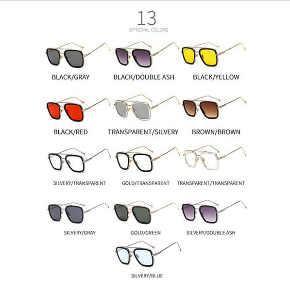 UV400 Big Frame Sunglasses Men Square Fashion Glasses Retro Sun Glasses Vintage Gafas Oculos Gift Wholesales