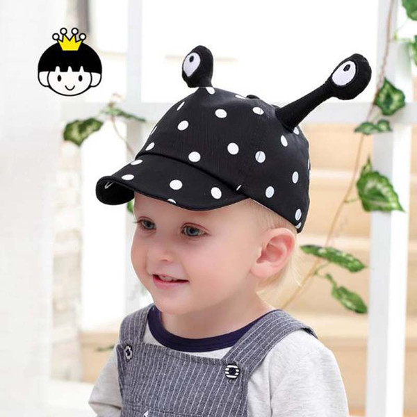 New children beatles baseball caps spring autumn visor hat cotton cartoon printed kid's sunblock hats for sale