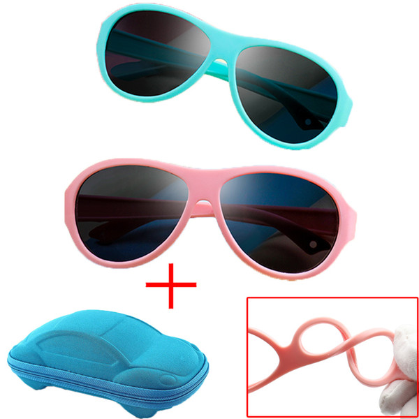 Polarized Kids Sunglasses Children Boys Girls Safety Brand Glasses Flexible Rubber Frame Child Shades Oculos Infantil with case