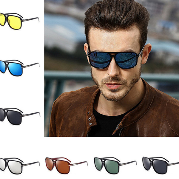 2020 Polarized Sunglasses Men's Vintage Retro Pilot Sun Glasses Classic Summer UV Protection Mirror Eyewear Travel Driver Sun Glasses E22205