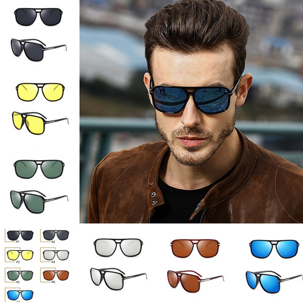 Men Polarized Sunglasses Classic Summer UV Protection Mirror Sunglasses Vintage Retro Eyewear Glasses Multicolor Travel Sun Glasses E22205