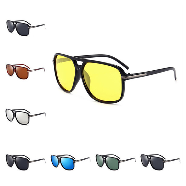 Fashion Men Polarized Sunglasses Pilot Classic Summer UV Protection Mirror Sunglasses Outdoor Vintage Retro Personality Glasses E22205