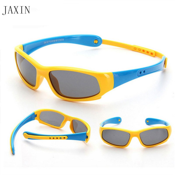 JAXIN Children's Polarized Sunglasses Kids Sun Glasses Classic Fashion Sunglasses Hanging Neck Colorful Glasses UV400 Oculos