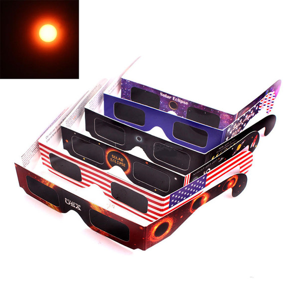 2017 USA Solar Eclipse Glasses Paper Solar Viewing Eyeglasses Protect Your Eyes Safe C2428