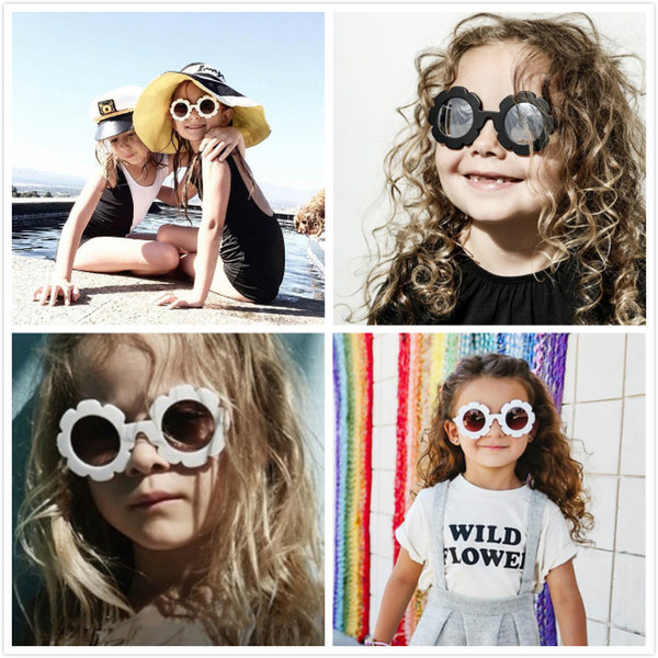 2019 Sun Flower kids sunglasses boys girls Round UV400 glasses sunglasses children Lovely baby sun glasses gafas de sol mujer