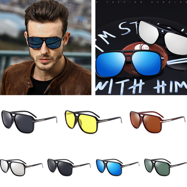 Men Polarized Sunglasses Pilot Classic Summer UV Protection Mirror Sunglasses Vintage Retro Eyewear Glasses Drivers Sun Glasses E22205