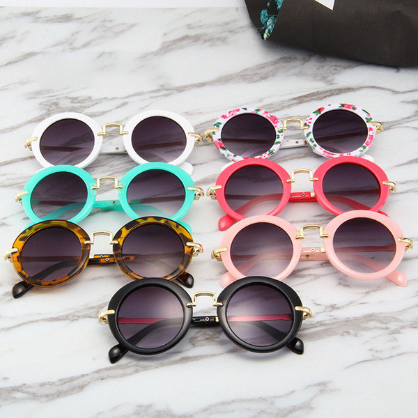 Baby Sunglasses 2019 Fashion Girls Boys Beach Supplies UV400 Protective Eyewear Sunshades Glasses PC+Metal Frame Kids Children Y49