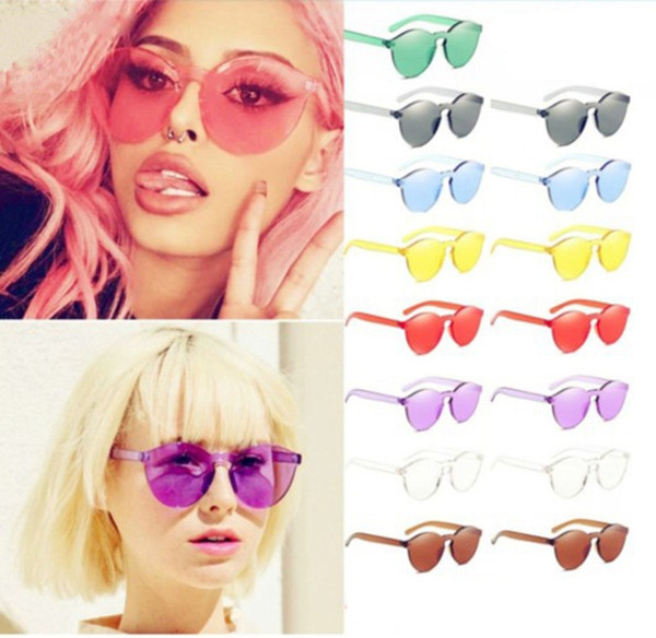 Fashion women sexy UV400 sunglasses luxury eyewear sun shade integrated colorful sun glasses polarized sunglasses luxury free shippng