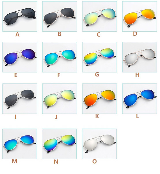 2018 Hot New Fashion Aviator Style Design Children Girls Boys Sunglasses Kids Beach Supplies UV Protective Eyewear Baby Sunshades Glasses