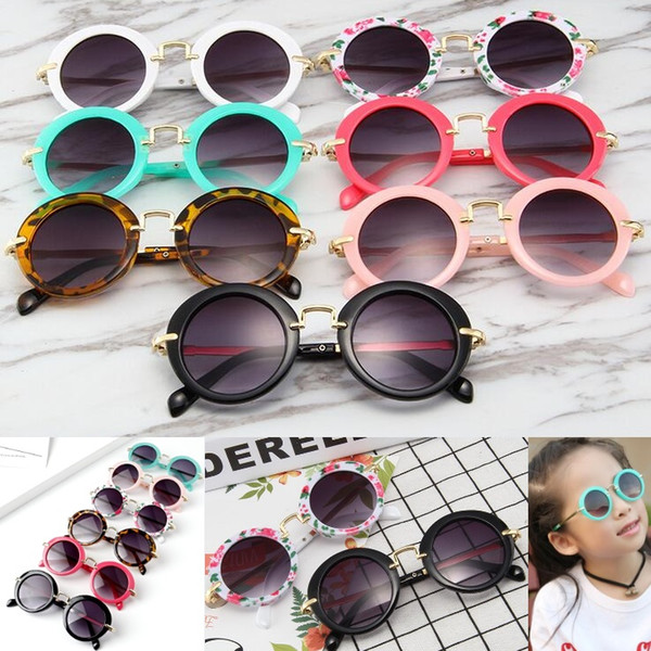 Baby Sunglasses 2019 Fashion Girls Boys Beach Supplies UV400 Protective Eyewear Sunshades Glasses PC+Metal Frame Kids Children