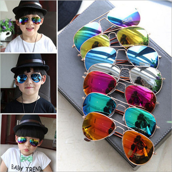 Kids Beach Supplies Sun Glasses Color Film Design Children Outdoor Sunglasses UV Protective Eyewear Baby Fashion Resin Sunshades Glasses