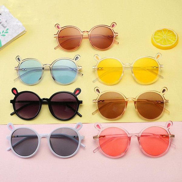 Children Sunglasses 2019 Summer Fashion personality glasses Decorative Beach Sunshade products kids Anti-UV glasses 57 colors C6135