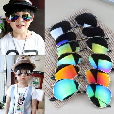 Hot 2016 Design Children Girls Boys Sunglasses Kids Beach Supplies UV Protective Eyewear Baby Fashion Sunshades Glasses