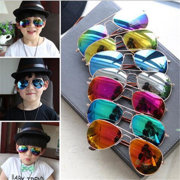 DHL Boys Sunglasses Beach 2017 Summer Children Girls Boy Glasses Kids Beach Supplies UV Protective Eyewear Baby Fashion Sunshades Glasses