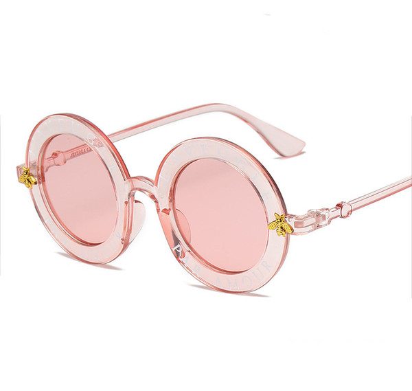 7 color Steampunk Retro Round Frame Sunglasses Sexy Ladies Vintage Bees Sun Glasses Women Brand Designer Fashion Female AA1975