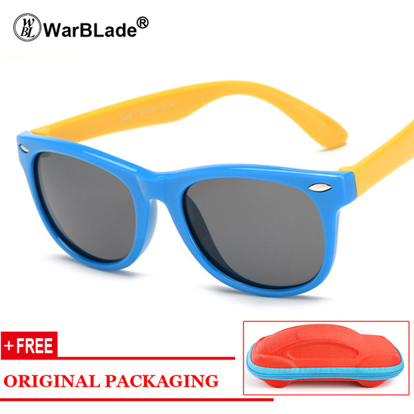 Kids Boys TR90 Unbreakable Polarized Sunglasses Children Girls Safety Polaroid UV400 Mirror Sun Glasses Sport oculos With Case