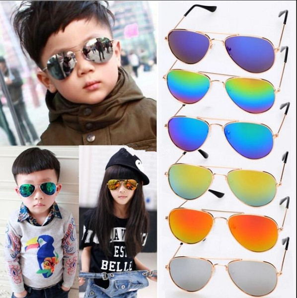 Kids Sunglasses Fashion Sun Glasses Children Beach Eyewear UV Protective Eyeglasses Sunshades Glasses 8 Designs KKA1448