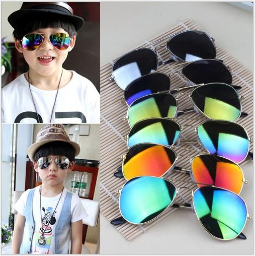 Hot 2017 Design Children Girls Boys Sunglasses Kids Beach Supplies UV Protective Eyewear Baby Fashion Sunshades Glasses MOQ:25PCS