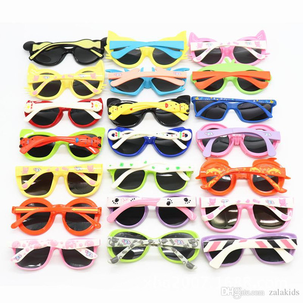 High Quality Super Soft Silica gel Children Sunglasses Eyewear Wholesale 2018 Polarized Kids Sunglasses Sun Glasses Mix colour 100 desigh