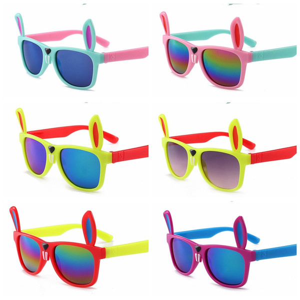 Bunny Kids Sunglasses Children Fashion Accessories for Fun Boys and Girls Sunglasses Bunny Ears Shaped Glasses