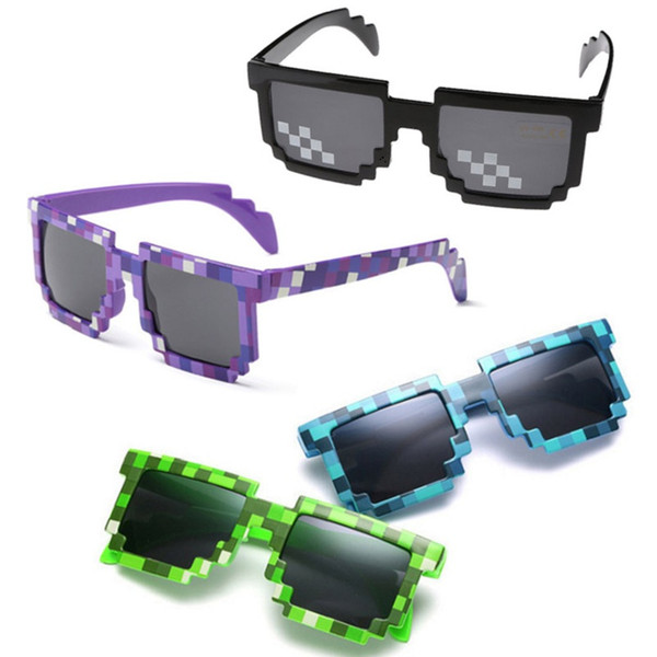 Fashion Children Sunglasses Glasses Pixels Retro Square Sunglass Knickknack Gift For Kids Boys Girls Top Quality in stock